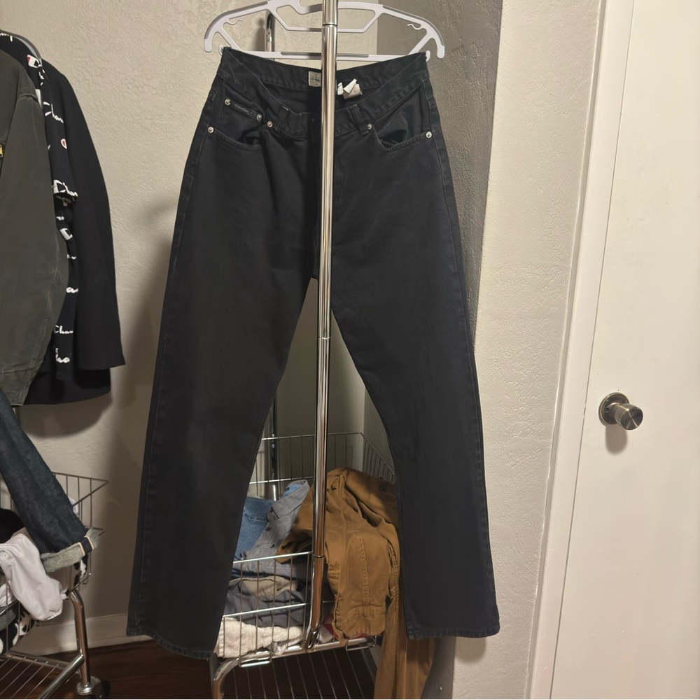 Calvin Klein Black Straight Jeans Classic Style